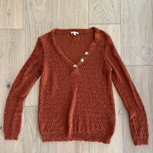 Maurices Loose Knit V-Neck Sweater, Medium